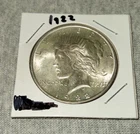 1922 Peace Dollar Beautiful Luster US  Silver Dollar Bullion