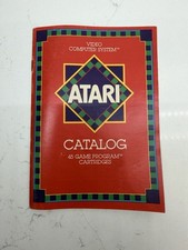 Vintage Atari Video Game Computer System Catalog 45 Game Program Cartridges