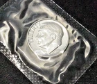 Proof 1956 Philadelphia Mint Silver Roosevelt Dime - Mint Cello