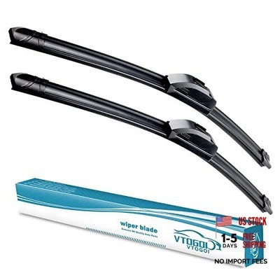 OEM Quality 26''+22'' Windshield Wiper Blades,Premium All-Seasons J-Hook