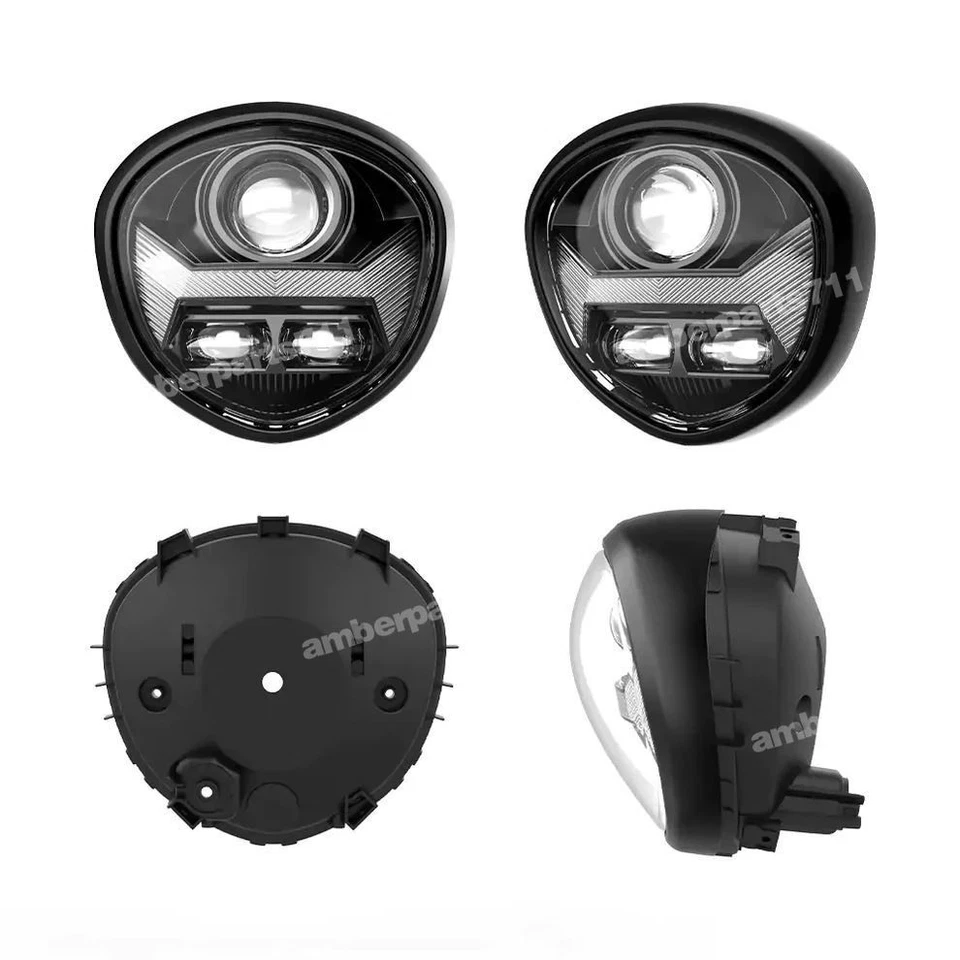 para Yamaha V STAR 1300 XVS 1300CT, Conjunto de faros LED Marca E Aprobado Foto 4 de 4