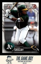 2016 Bowman Draft #BD-21 JaVon Shelby Oakland Athletics