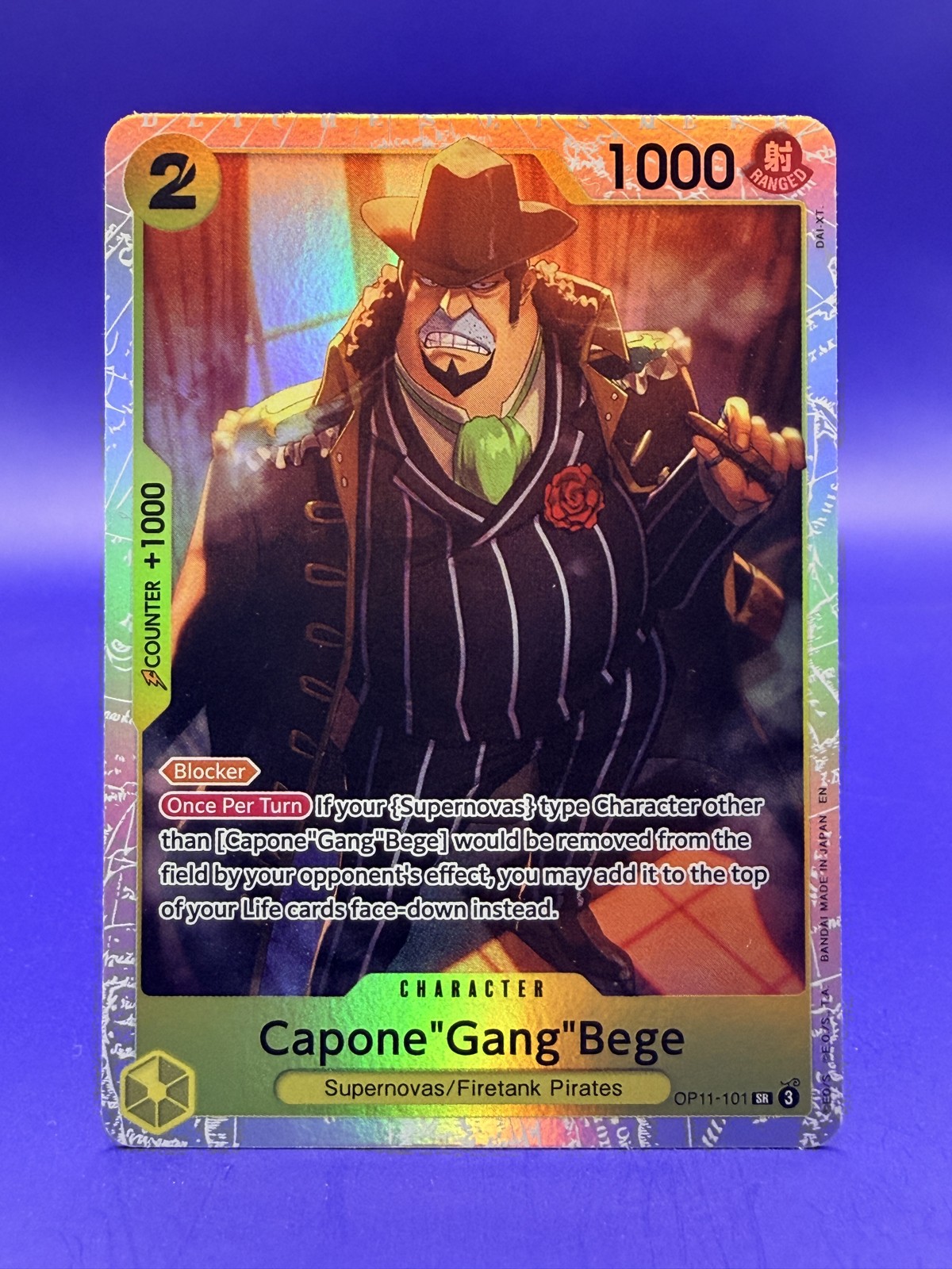 Capone"Gang"Bege (101) OP11-101 A Fist of Divine Speed Foil