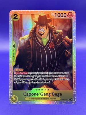 Capone''Gang''Bege (101) OP11-101 A Fist of Divine Speed Foil