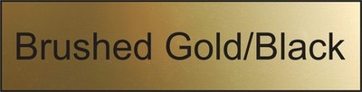5 PCS Name Plate Engraving Blanks 2x8 Inch Brushed Gold Metal Plaque Sign