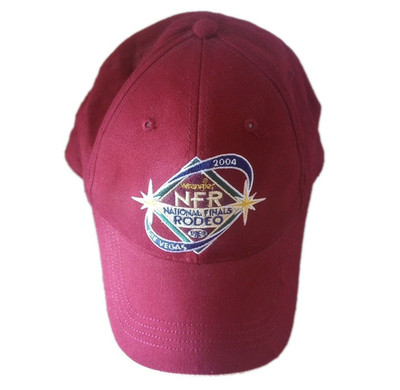 2004 Wrangler National Finals Rodeo NFR limited edition ball cap maroon AS IS