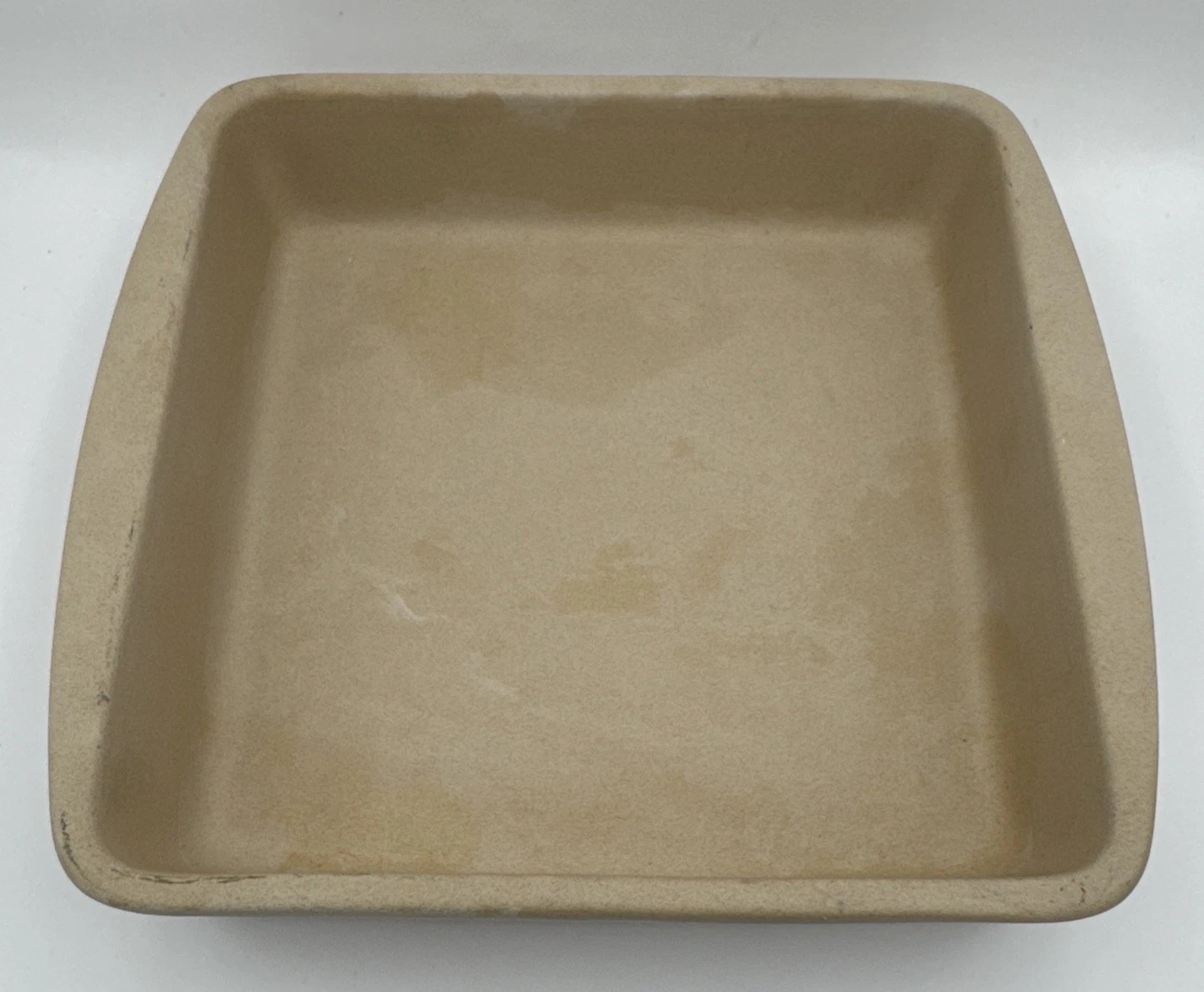 Pampered Chef Family Heritage 9” Square Baking Pan Dish Stoneware Baker - Clean