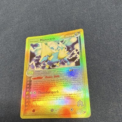 Pokemon TCG-Team Aqua's Manectric-Team Magma vs Team Aqua-4/95-70HP-Holo Rare-H 