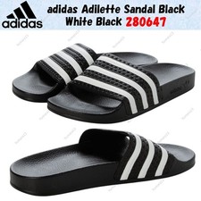 adidas Adilette Sandal Black White Black 280647 Men's Size