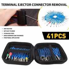 41Pcs Pin Ejector Wire Kit Extractor Auto Terminal Removal Connector Puller Tool