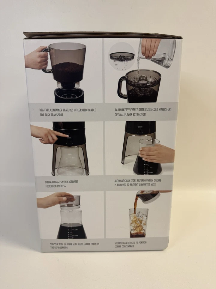 OXO Good Grips Cold Brew Coffee Maker - Black New In open Box 1272880 32oz - Image 4 of 4