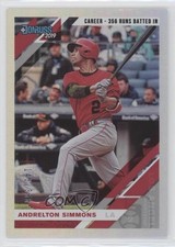 2019 Panini Donruss Career Stat Line /356 Andrelton Simmons #74 z6b