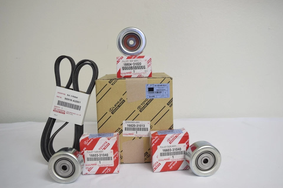 Kit de tensor de correa de transmisión y polea loca Toyota Tacoma V6 4,0 L 05-14 Foto 2 de 2