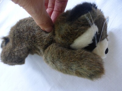 NWT The Bearington Racoon Reilly Stuffed Plush Animal Toy 10'' w/Tail