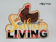 CRAFTECAFE COUNTRY FARM TITLE premade paper piecing scrapbook diecut piece album