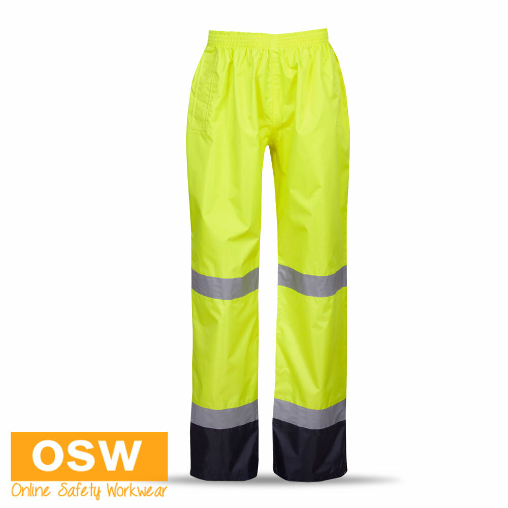 Hi Vis Mens Womens WATERPROOF Day/Night Hoop TAPED Yellow Work