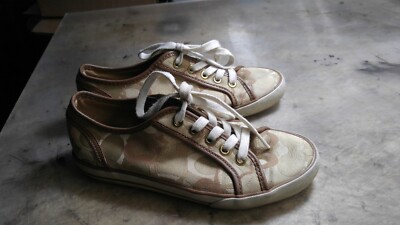 COACH Girl's Women's Beige Keds Shoes Sneakers Size 6.5