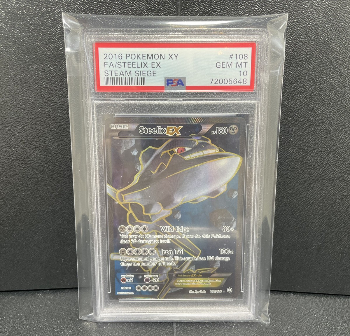 2016 Pokemon XY Steelix EX Steam Siege Full Art PSA GEM MINT 10 | eBay