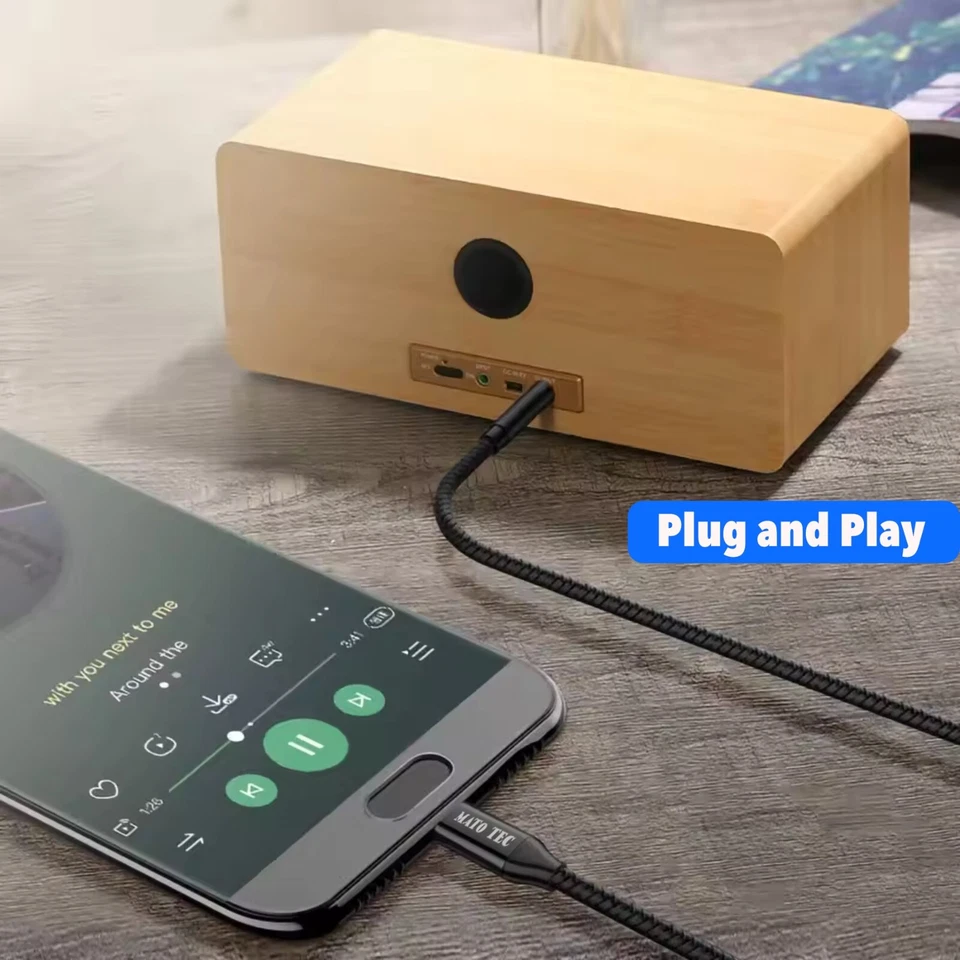 USB C Aux Kabel in Audio USB C Adapter Klinke 3,5mm für Samsung, Huawei, Xiaomi - Bild 3 von 4