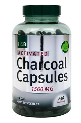 Holland & Barrett Aktivkohle 240 Kapseln UVP 19£
