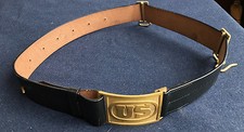 M1874 Cavalry Leather Saber Belt with US Buckle Size SMALL 32-36 Indian Wars