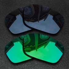 Black Green Polarized Replacement Lenses For-Oakley Siphon