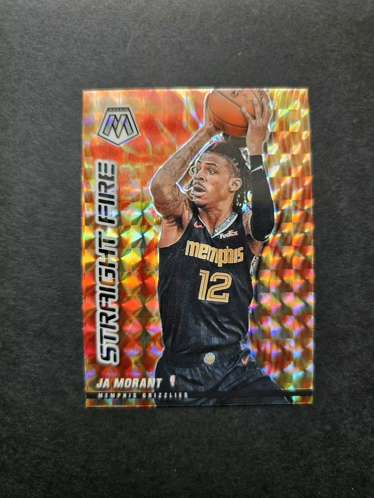 2020-21 Panini Mosaic Ja Morant 🔥 Straight Fire #11 Memphis Grizzlies All-Star