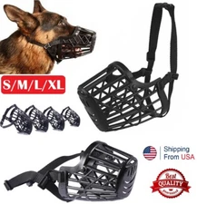 Pet Dog Basket Muzzle Mouth Cover Mesh Cage NoBarking Biting Chewing 4 Size US