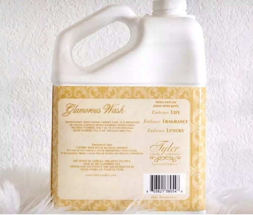 HIGH MAINTENANCE GLAMOROUS GLAM WASH 128oz GALLON TYLER CANDLE LAUNDRY DETERGENT - Picture 2 of 3