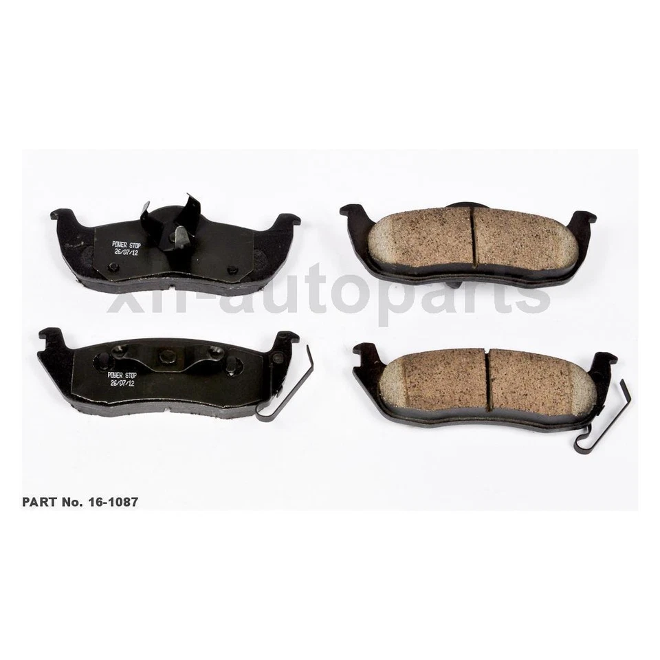 Fits 2006 2007 2008 2009 2010 Jeep Commander 2X Front Rear Power Stop Brake Pads - Imagem 2 de 3