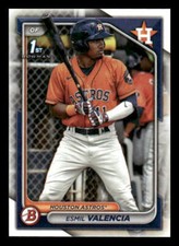 2024 Bowman #BP-75 Esmil Valencia Rookie Houston Astros
