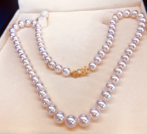 86.6K Mikimoto Certify 18K YGLD ~10mm 