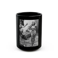 Pamela Tiffin #18 (Vintage Female Icon) Black Coffee Mug