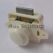 White Caravan Cupboard Push Button Cabinet Latch Lock for Rv/motor Cupboard