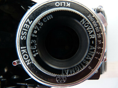 フィルムカメラ Zeiss Ikon Ikonta Novar-Anastigmat 75mm VINTAGE ZEISS IKON NETTAR FOLDING CAMERA 518/16 SIGNAL