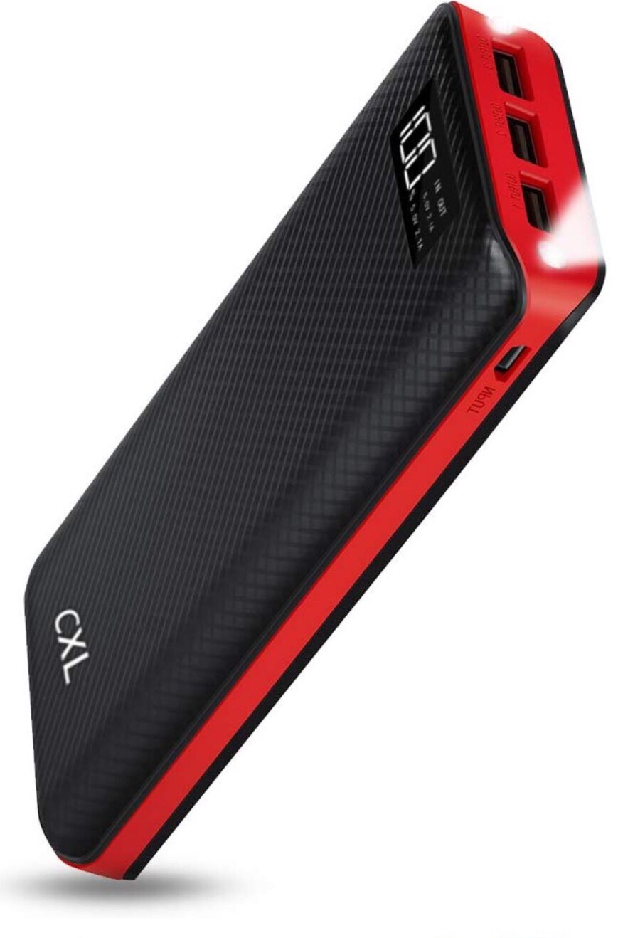 24000mAh Power Bank with LCD Display & Dual Flashlights - High Capacity Portable Charger  -image