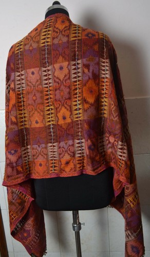 Reversible 100% Cashmere Stole Jamavar Shawl Jamawar Wrap~16 DESIGNS CHOICE - Picture 9 of 9
