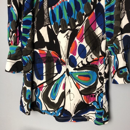 Vestido recto elástico Sievercute para mujer talla L multicolor abstracto estampado mariposa - Imagen 2 de 16
