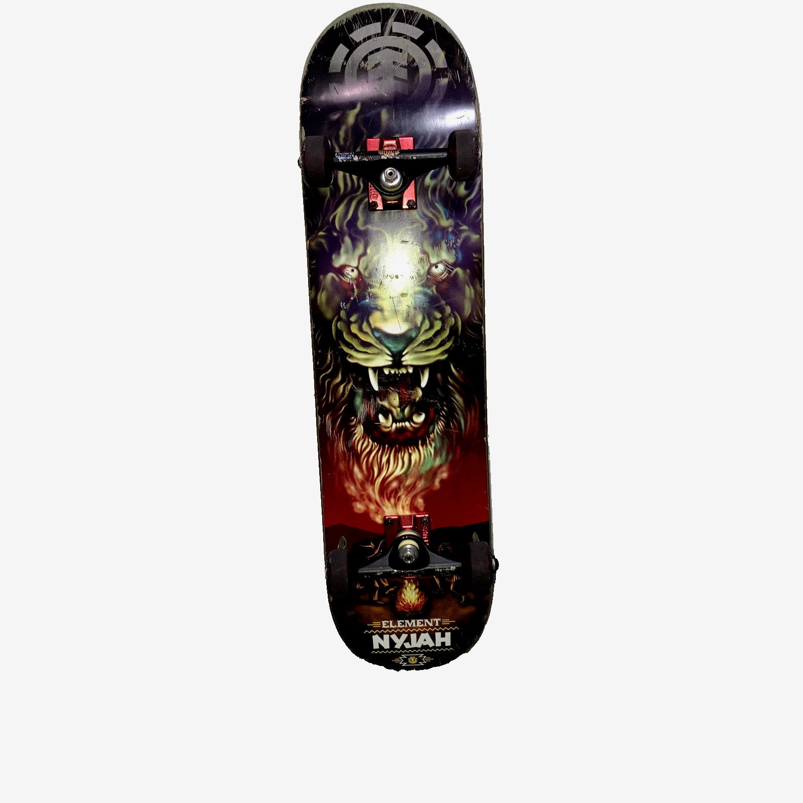 Element Nyjah Huston Lion Flames Skateboard Venture V Hollow