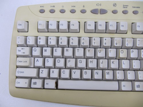 GENIUS Wireless Keyboard KB-16M Beige MULTIMEDIA CORDLESS No USB Transceiver - Picture 2 of 9