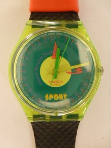 MONTRE SWATCH Années 91 Décor CHAMP - ETAT NEUF + Boîte | eBay