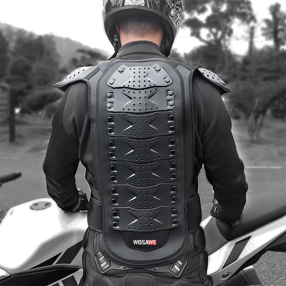 Plastron Motocross Homme Motorcycle Armor Vest Chest Spine Back