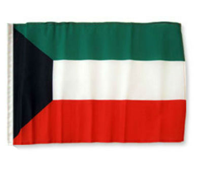 12x18 12''x18'' Kuwait Sleeve Flag Boat Car Garden