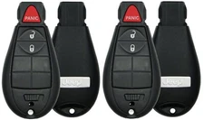 2 Fobik Remote Keys For JEEP CHEROKEE 2014-2020 3 Button  GQ4-53T Top Quality