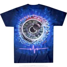 New PINK FLOYD PULSE Tie Dye Concentric  LICENSED CONCERT BAND T-Shirt