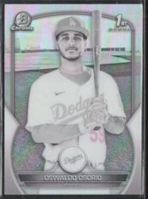 2023 Bowman Chrome #BCP-152 Oswaldo Osorio 1st Bowman Pearl Refractor