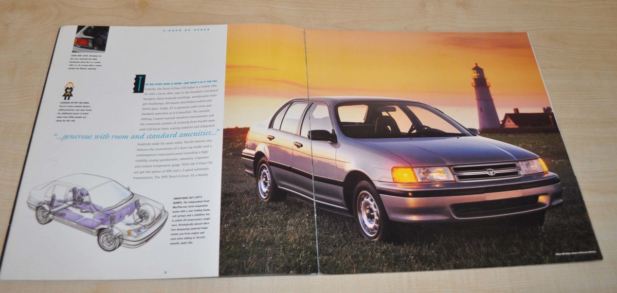 1993 Toyota Tercel Brochure Prospekt ENG | eBay