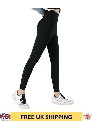 Women's Leggings Size XXL Black High Top Thermal Lined Yoga Sports Gym  Pants New