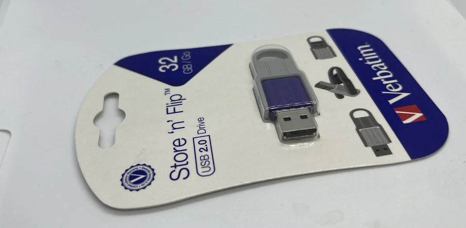 Verbatim 70060 Store 'N' Flip Usb Flash Drive 32Gb Violet Password Protection - Image 3 of 4