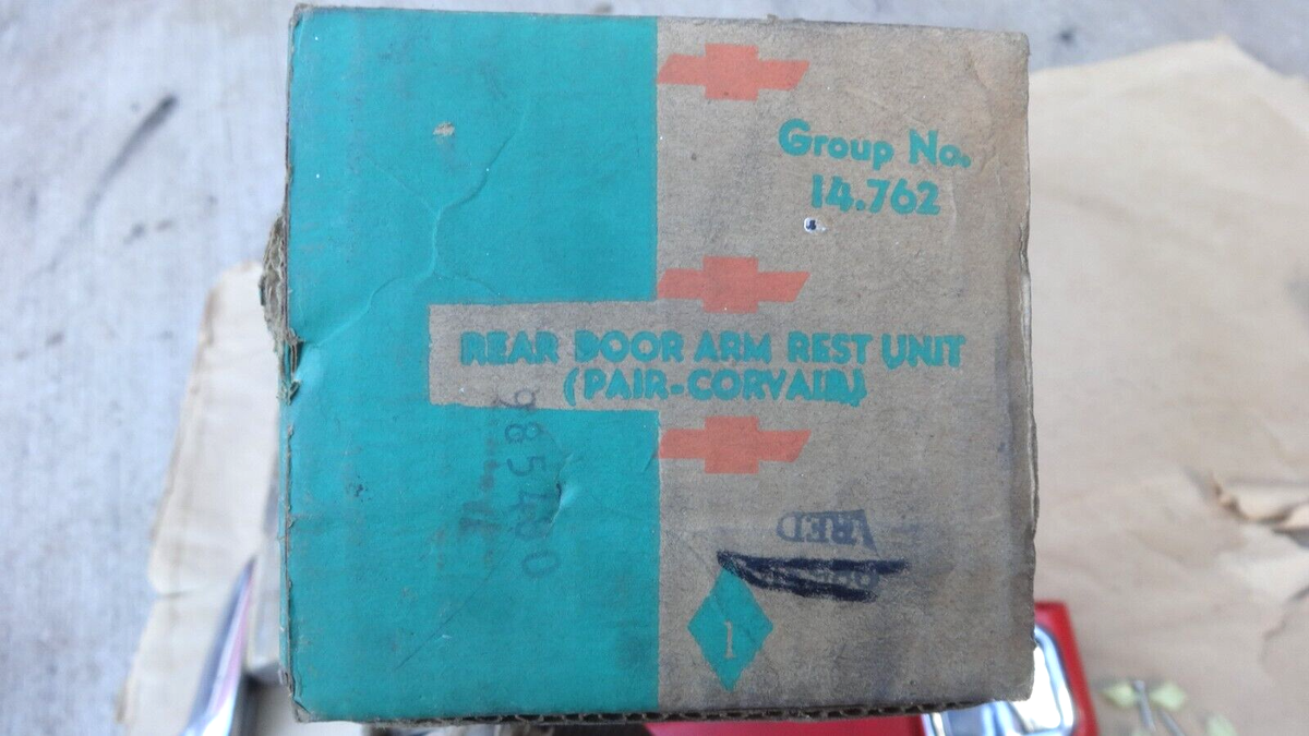 1960-1964 Chevy Corvair Rear Arm Rest Unit Original GM Accessory